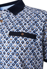 Kam Jeans POLOSHIRT Diamond navy korte mouw