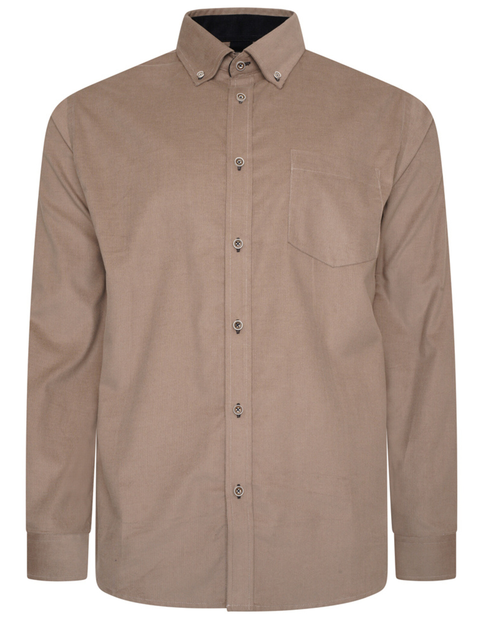 Kam Jeans RIBFLUWEEL Overhemd  met lange mouw -  stone