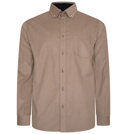 Kam Jeans RIBFLUWEEL Overhemd  met lange mouw -  stone