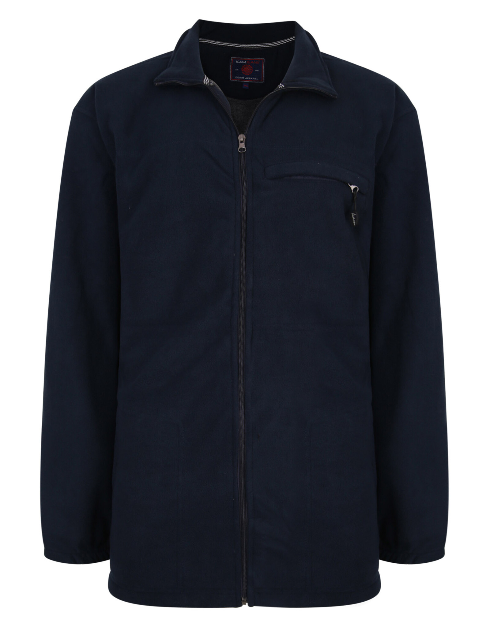 Kam Jeans Bonded fleece jas navy
