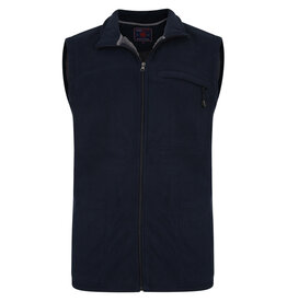 Kam Jeans Bonded fleece gilet navy