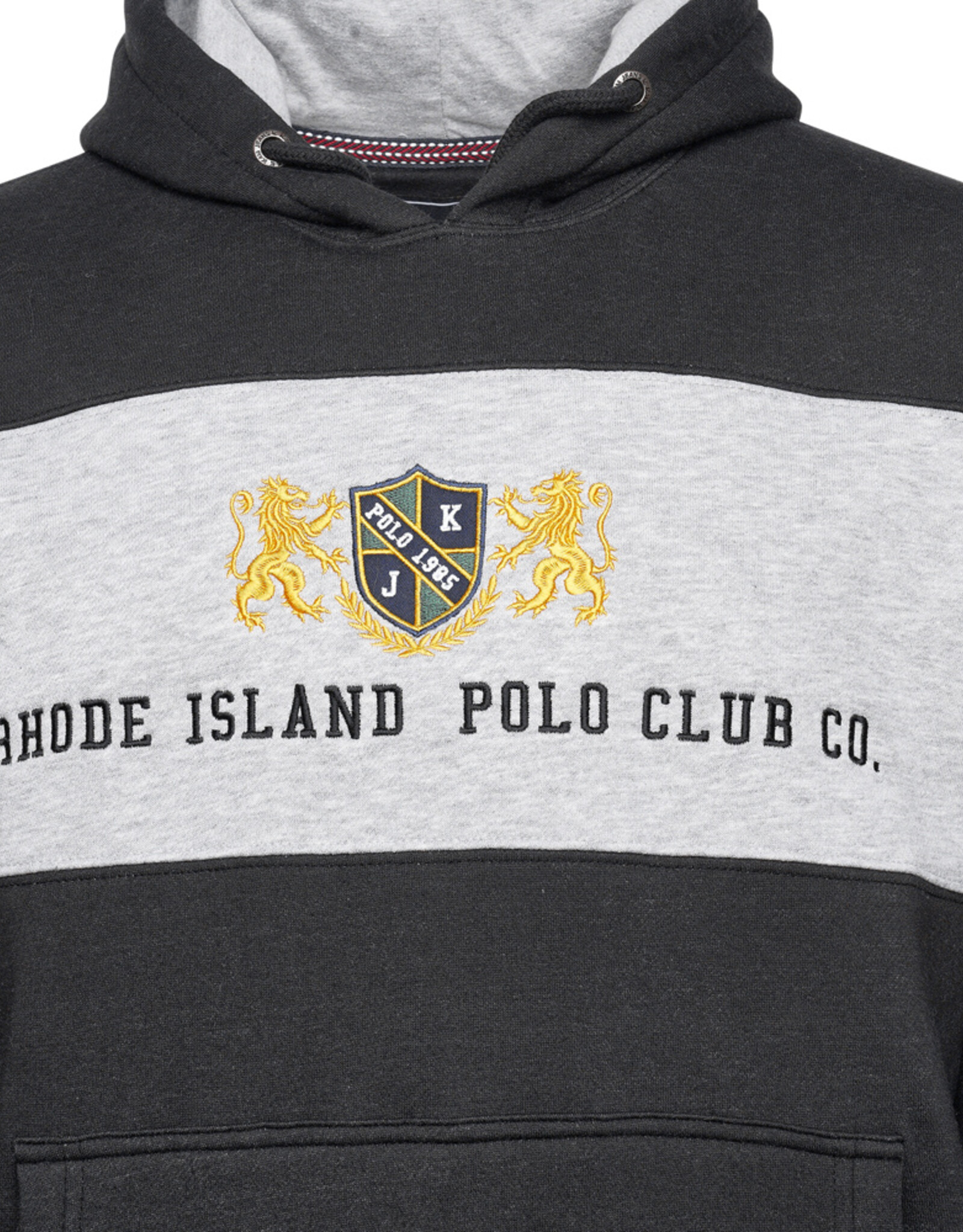 Kam Jeans Hoodie RHODE ISLAND zwart