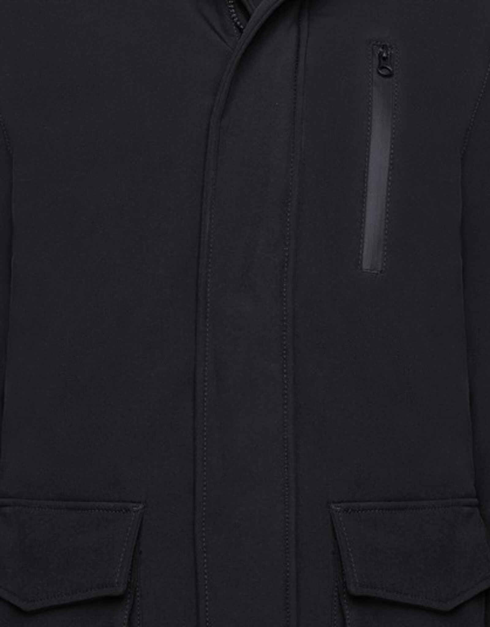 Kam Jeans warm lang  SOFTSHELL JACK zwart