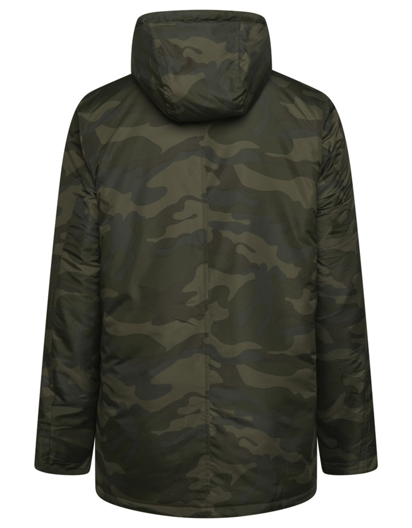 Kam Jeans warm winterjas  camouflage stijl