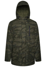 Kam Jeans warm winterjas  camouflage stijl