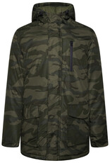 Kam Jeans warm winterjas  camouflage stijl