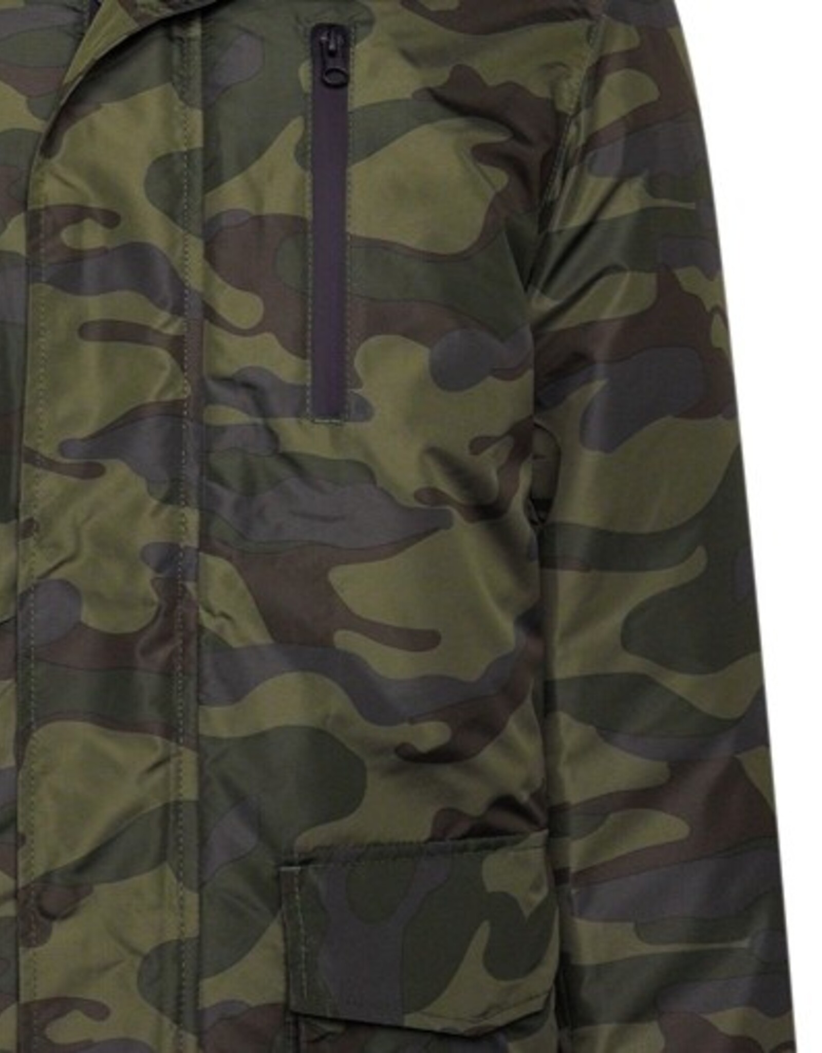 Kam Jeans warm winterjas  camouflage stijl