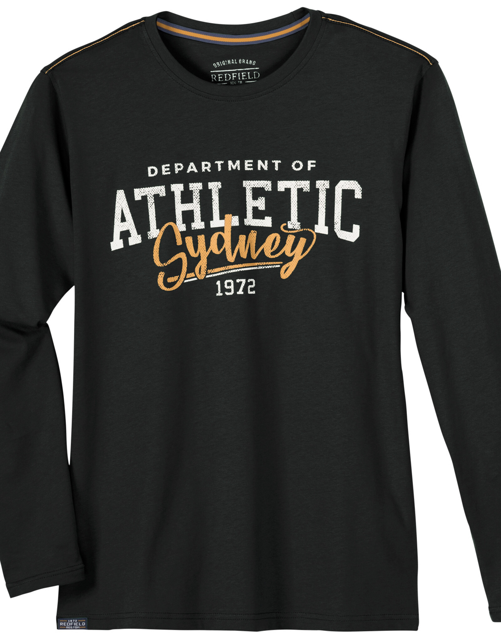 Redfield SHIRT Zwart lange mouwen en print - ATHLETIC