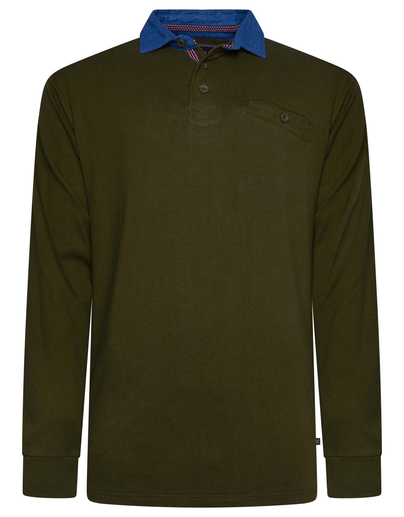 Kam Jeans Rugby POLOSHIRT olijf groen