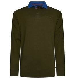 Kam Jeans Rugby POLOSHIRT olijf groen