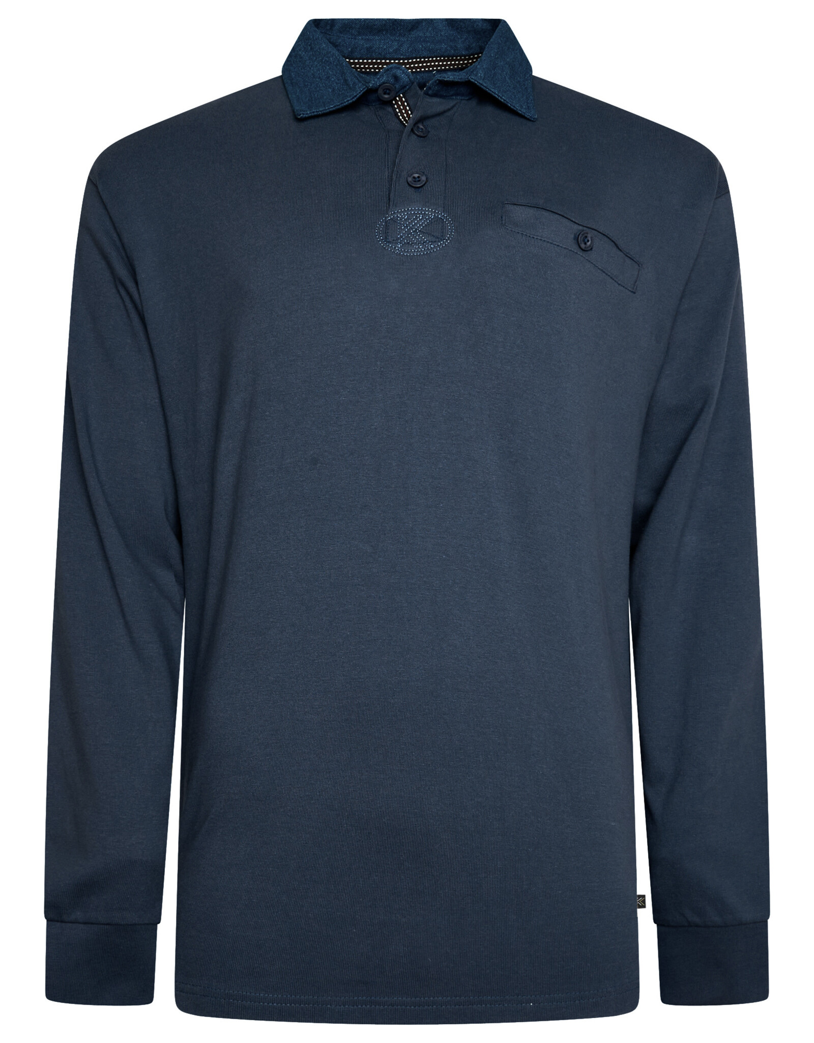Kam Jeans Rugby POLOSHIRT indigo