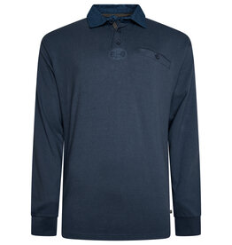 Kam Jeans Rugby POLOSHIRT indigo