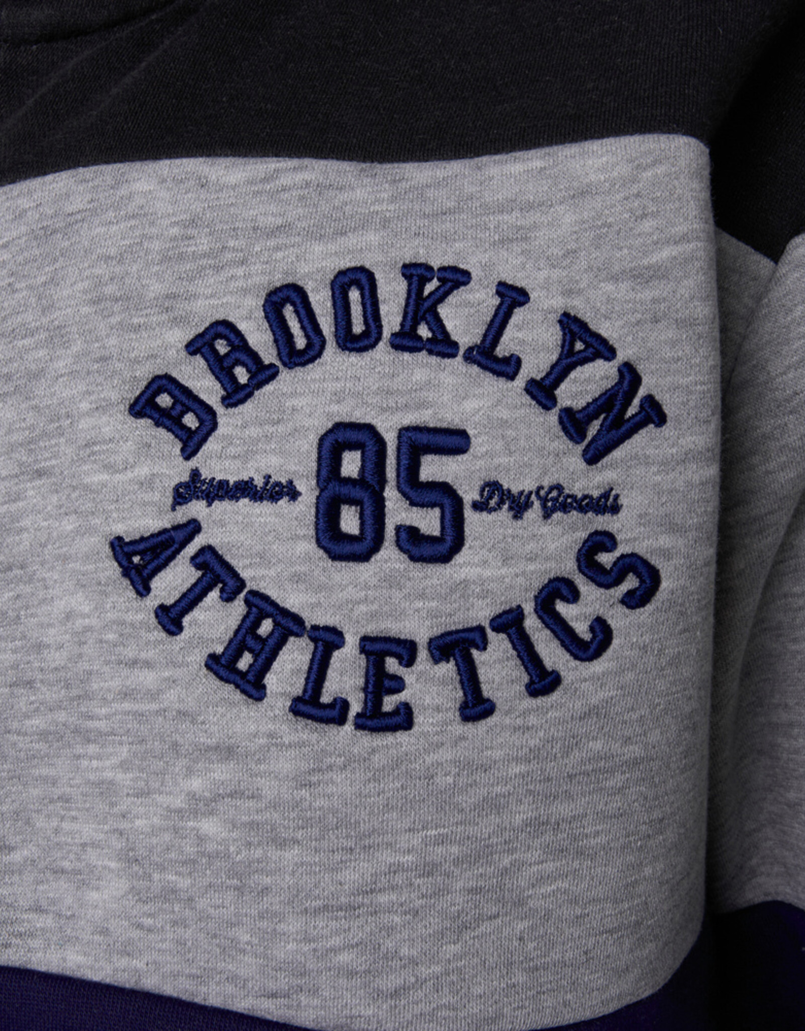 Kam Jeans ZIP THRU Hoodie CUT & SAW Brooklyn - zwart