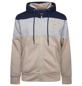 Kam Jeans ZIP THRU Hoodie CUT & SAW Brooklyn - navy