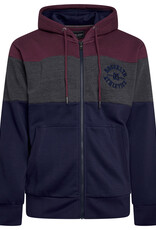 Kam Jeans ZIP THRU Hoodie CUT & SAW Brooklyn - bordeaux Kam Jeans ZIP THRU Hoodie CUT & SAW Brooklyn - bordeaux
