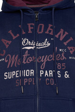 Kam Jeans ZIP THRU Hoodie California -Navy Kam Jeans ZIP THRU Hoodie California -Navy