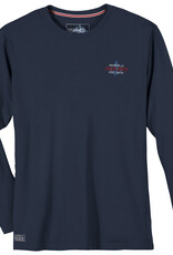 Redfield SHIRT navy lange mouwen en print - redfield yacht OPTM