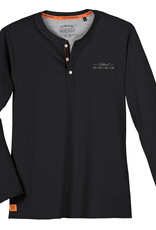 Redfield SHIRT met lange mouwen en knoopjes- urban systems - zwart