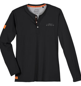 Redfield SHIRT met lange mouwen en knoopjes- urban systems - zwart