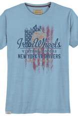 Redfield T-Shirt Iron Wheels- lucht blauw