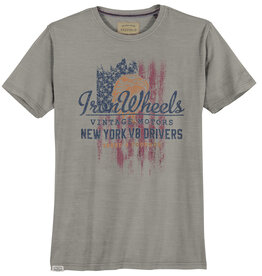 Redfield T-Shirt Iron Wheels- steen grijs