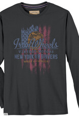 Redfield T-Shirt Iron Wheels- lange mouw - antraciet
