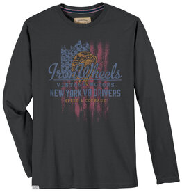 Redfield T-Shirt Iron Wheels- lange mouw- antraciet