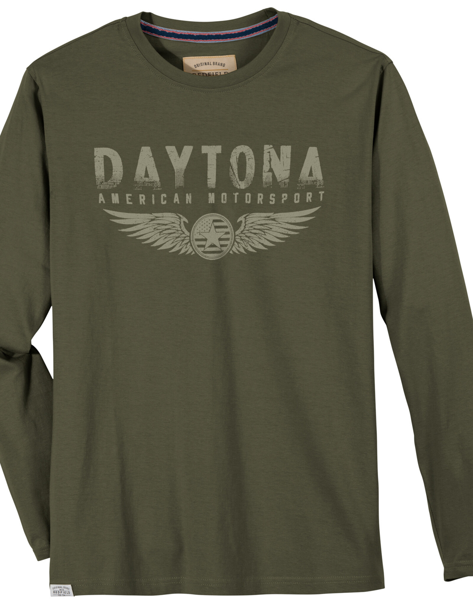 Redfield T-Shirt Daytona- lange mouw - kaki