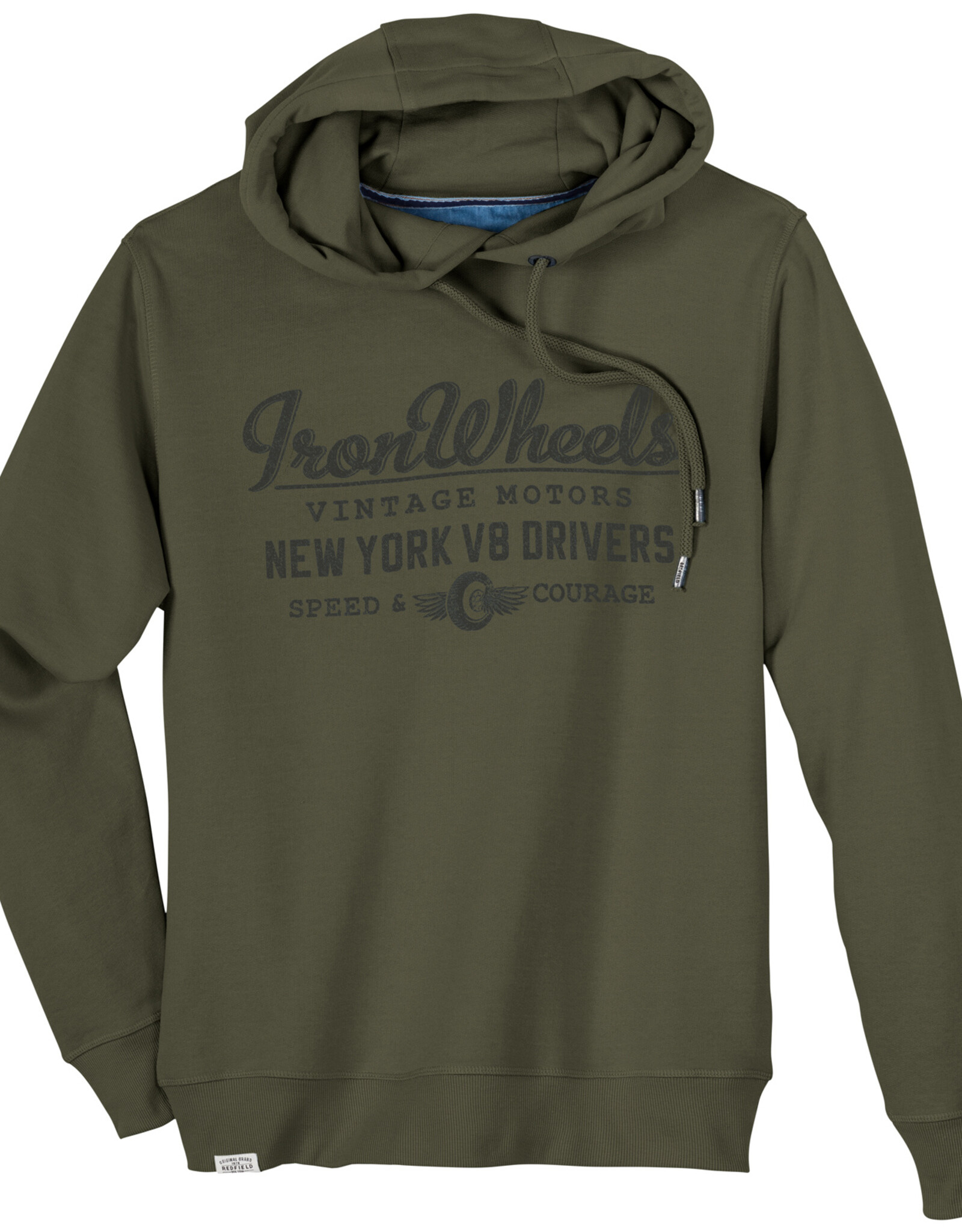 Redfield Hoodie Iron wheels kaki