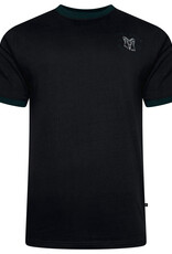 Kam Jeans T-SHIRT met Cedar creek print op rugzijde- zwart