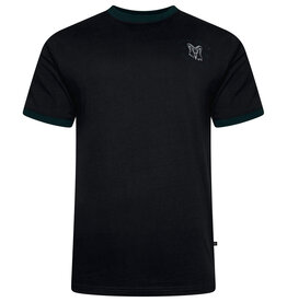 Kam Jeans T-SHIRT met Cedar creek print op rugzijde- zwart