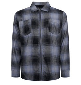 Kam Jeans Overhemd  met lange mouwen rits