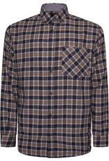 Kam Jeans Flanellen overhemd  met lange mouwen - Stone