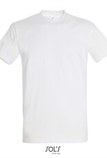 Sol's SALE 5XL T-SHIRT basic ronde hals gekleurd 'Imperial' wit