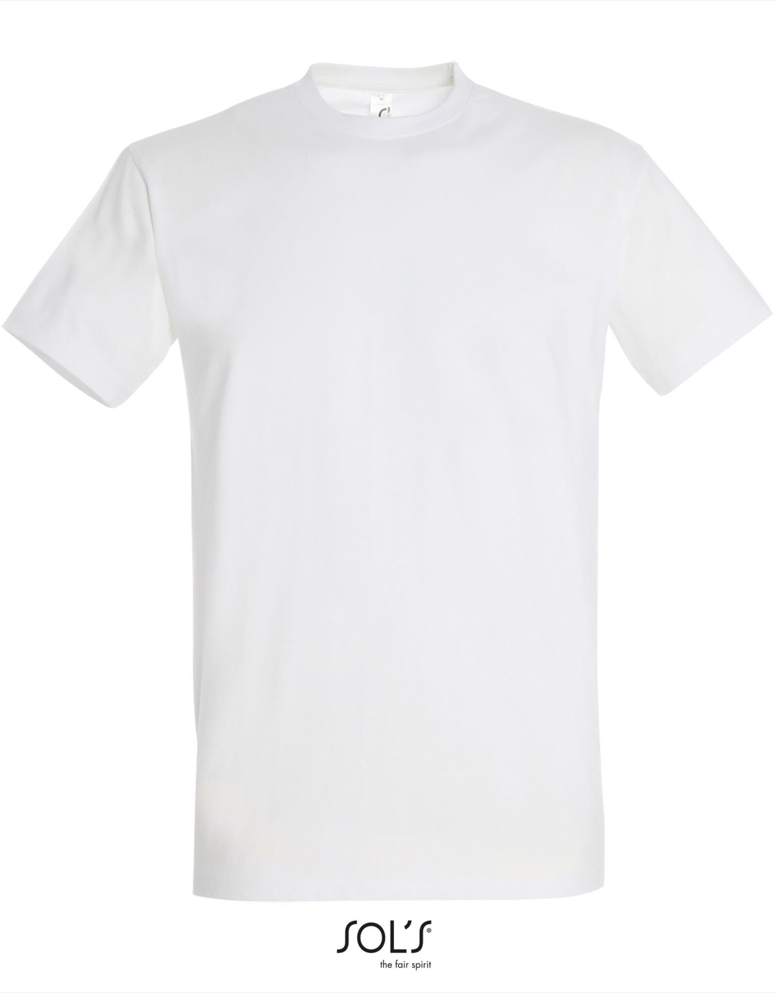Sol's SALE 5XL T-SHIRT basic ronde hals gekleurd 'Imperial' wit