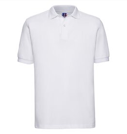 Russell SALE 6XL Heavy POLOSHIRT polycotton wit