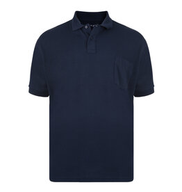 Kam Jeans SALE 2XL BASIC POLOSHIRT met borstzak navy