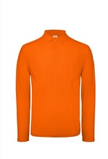 B&C SALE XL POLOSHIRT heren lange mouw oranje