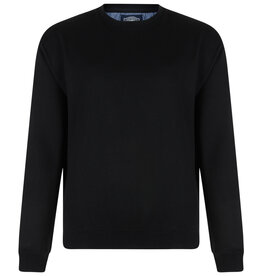 Kam Jeans SALE 3XL Basic set-in SWEATER zwart