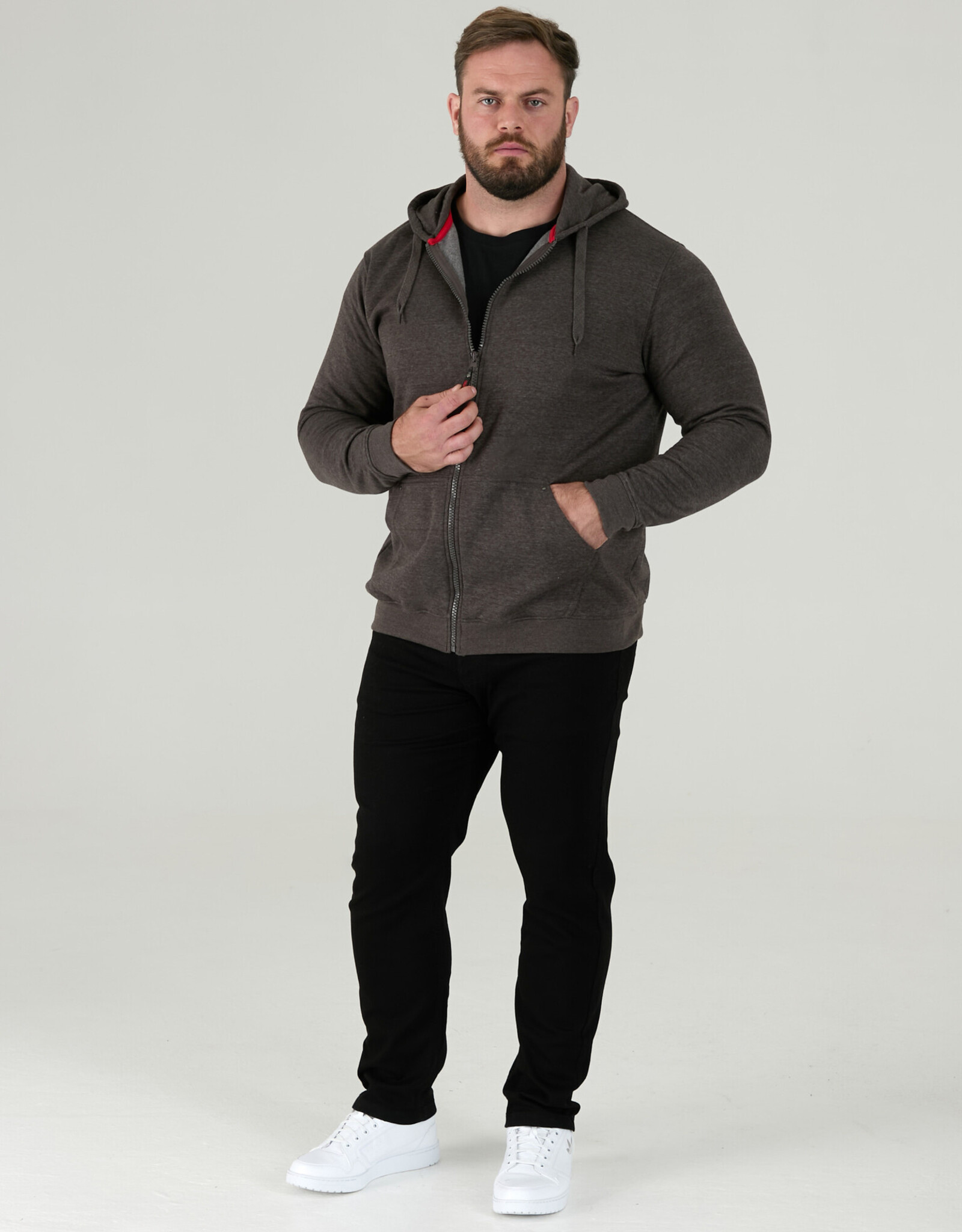 D-555 SWEATVEST met capuchon 'Cantor'