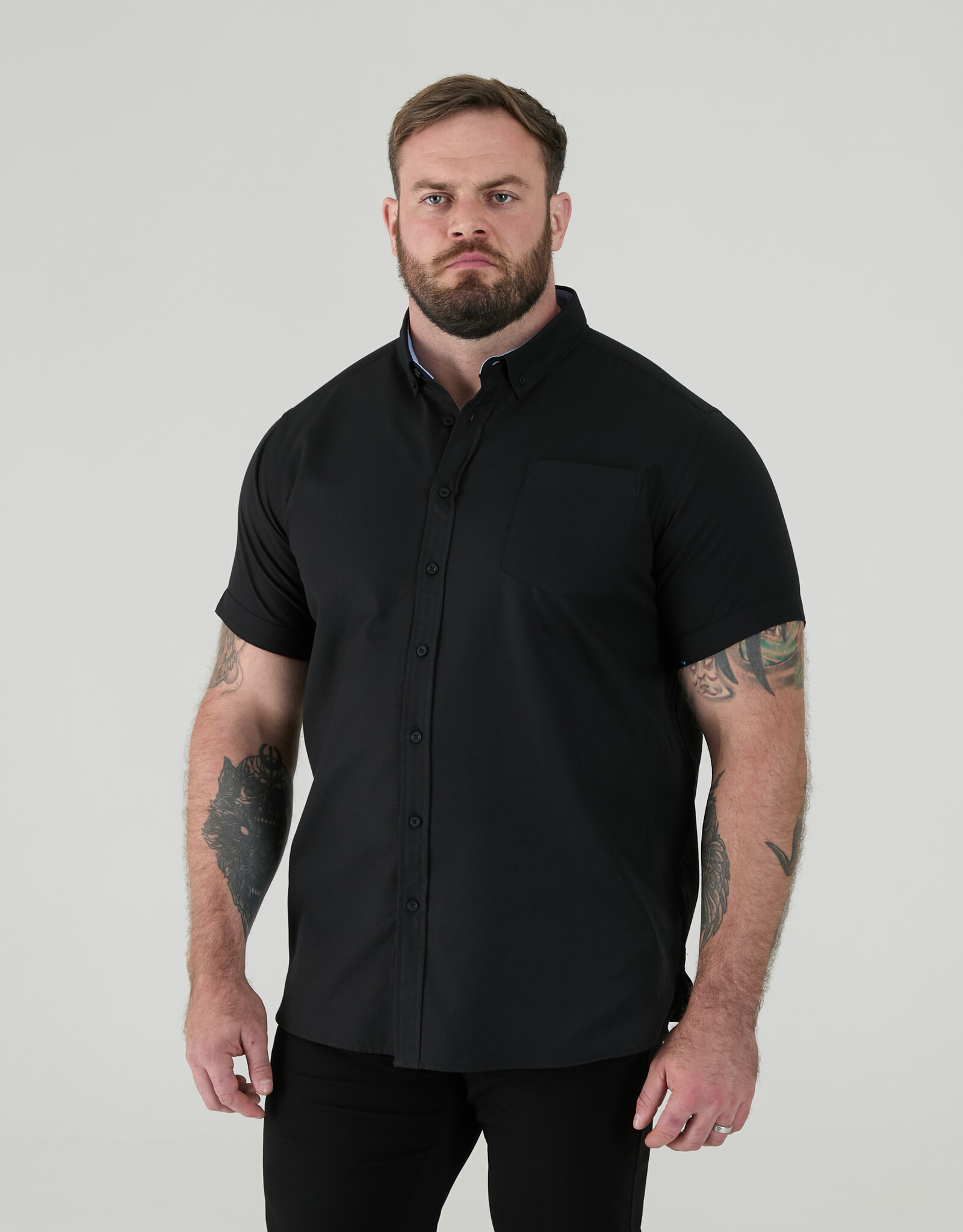 D-555 OVERHEMD JAMES casual korte mouw