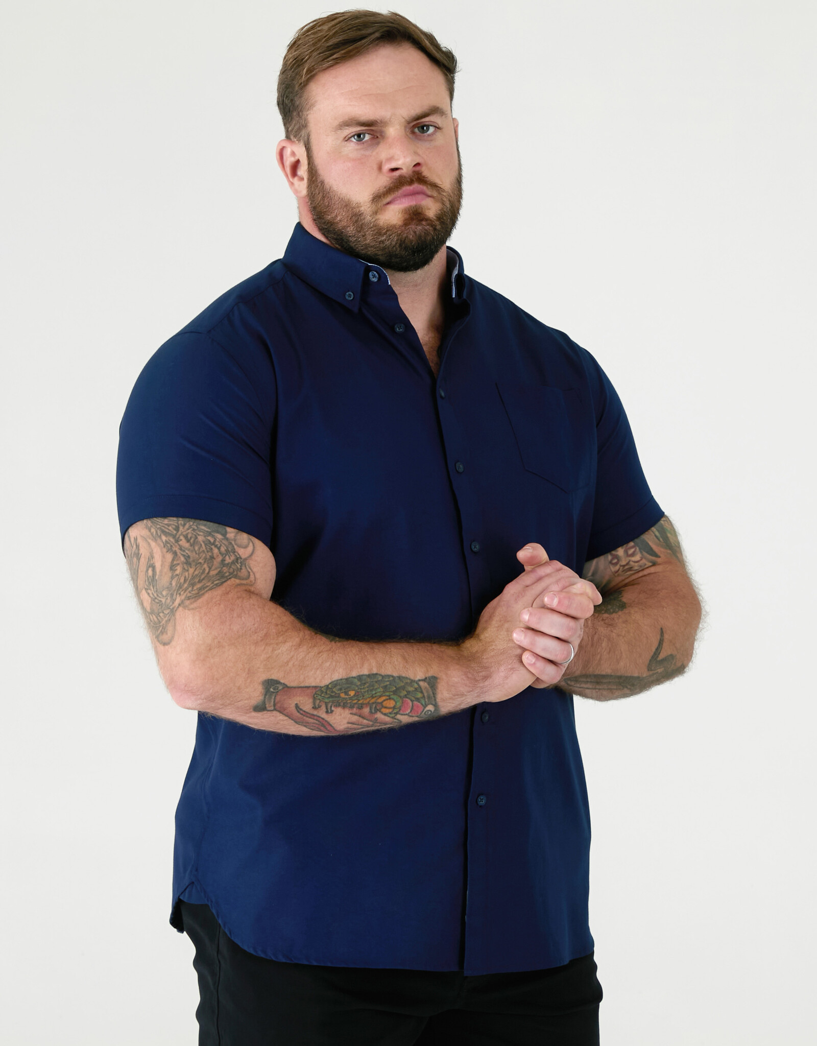 D-555 OVERHEMD JAMES casual korte mouw