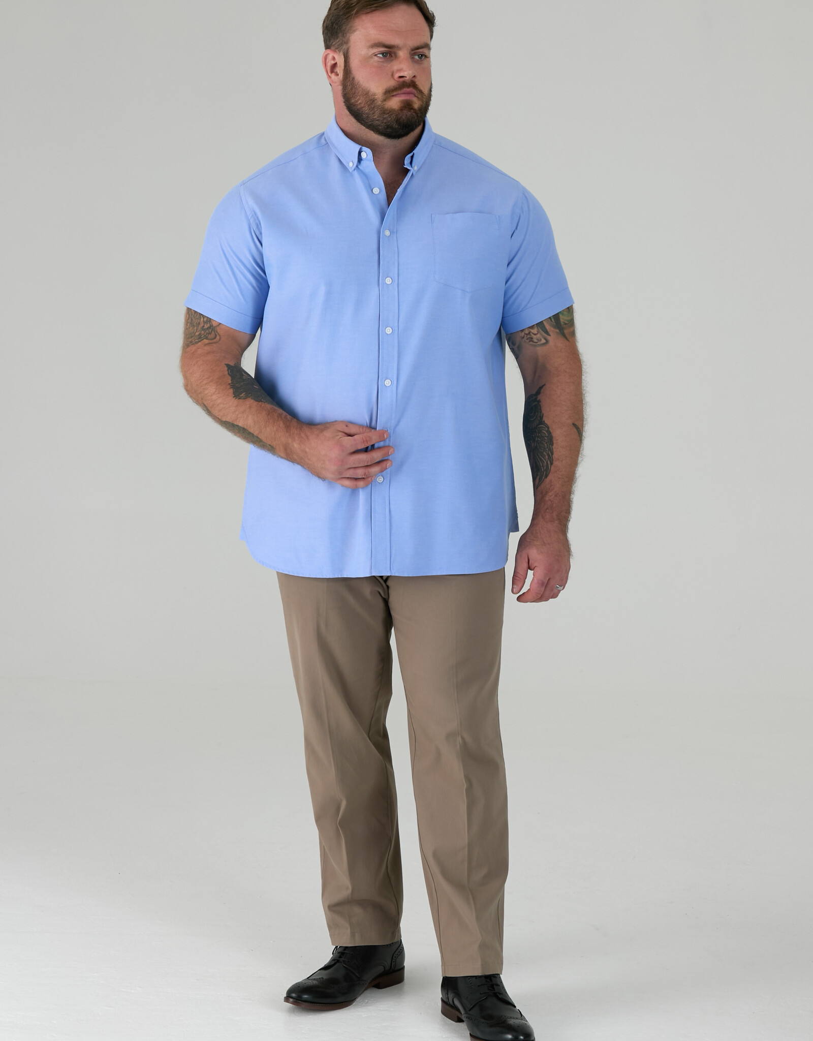 D-555 OVERHEMD JAMES casual korte mouw