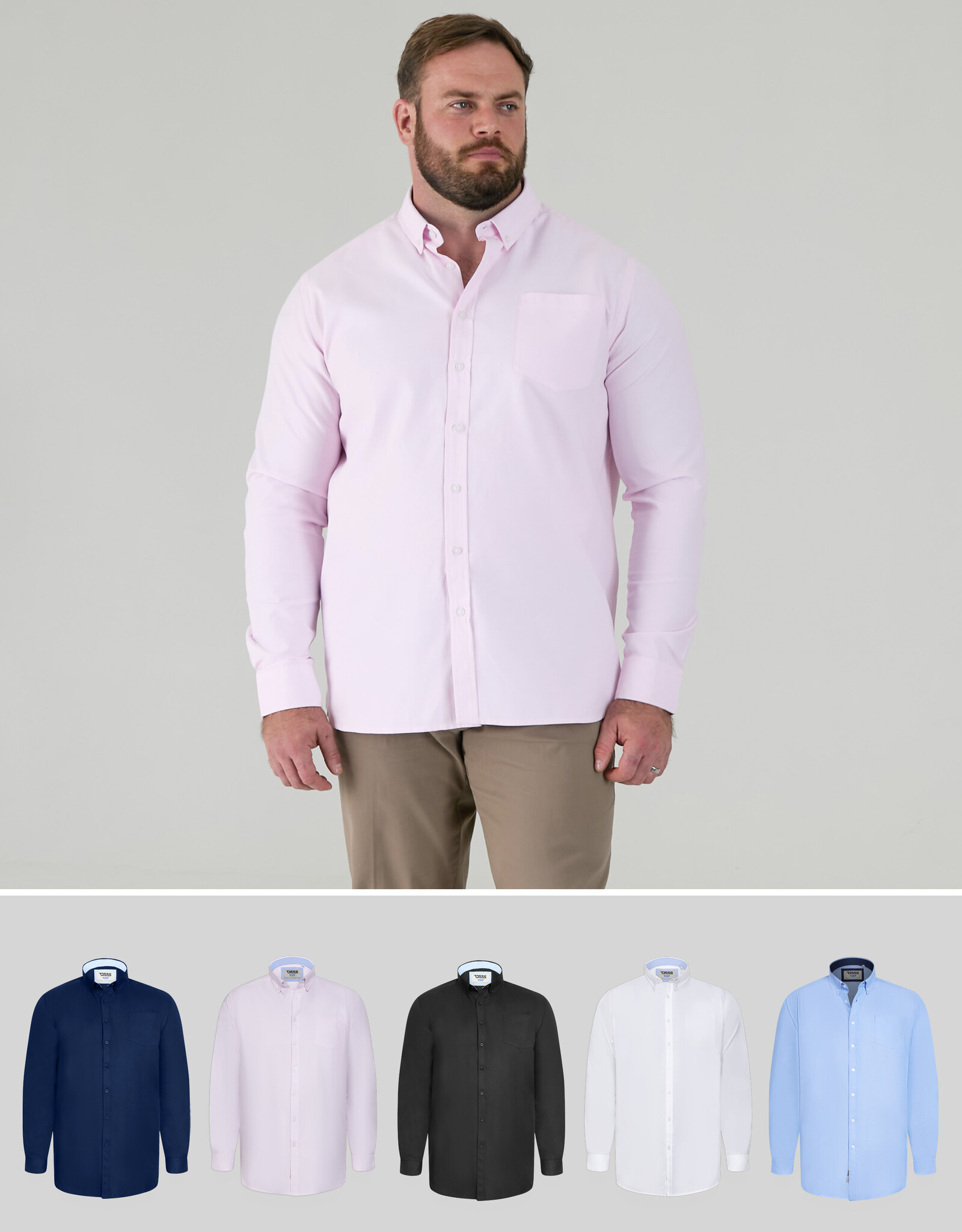 D-555 OVERHEMD richard casual lange mouw