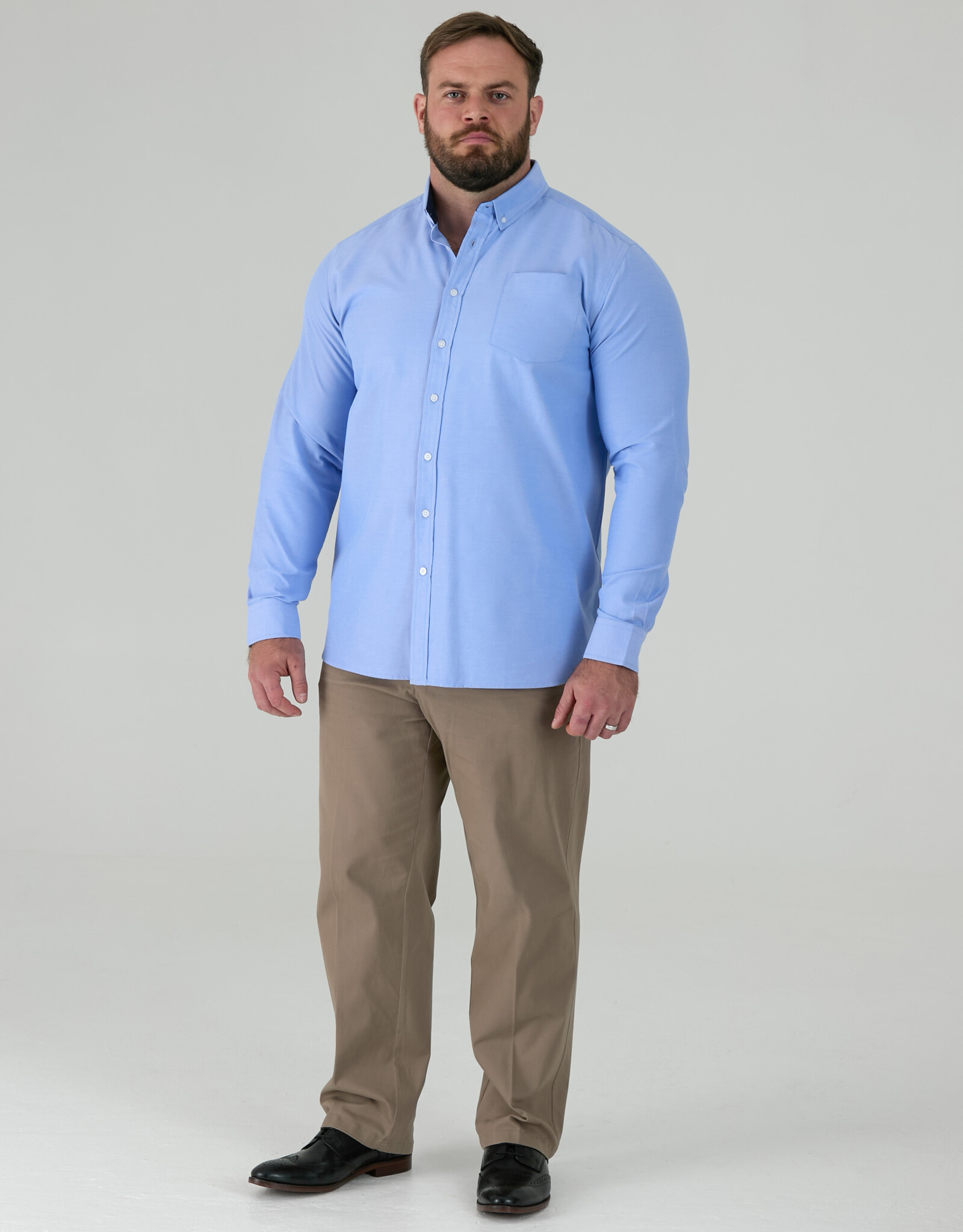 D-555 OVERHEMD richard casual lange mouw