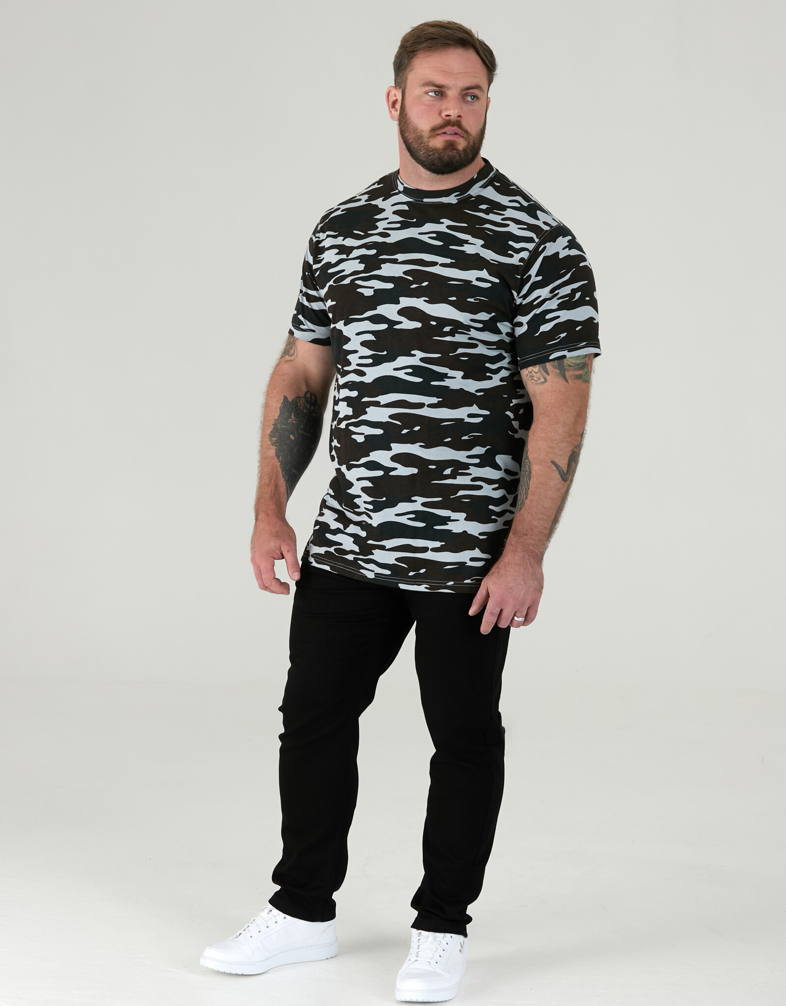 D-555 T-SHIRT GASTON camouflage korte mouw