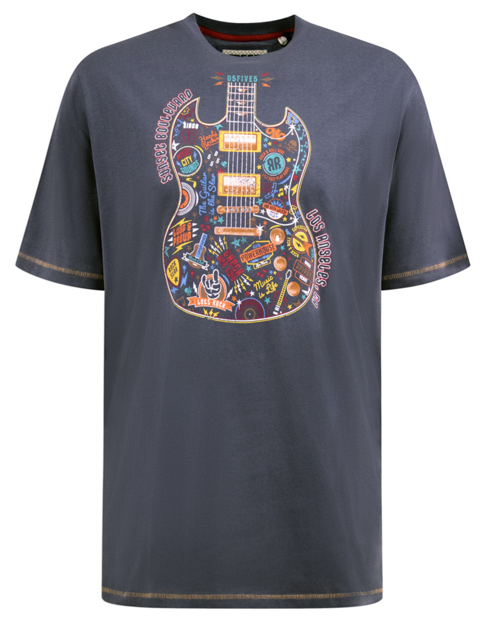 D-555 T-SHIRT STOCKPORT gitaar denim