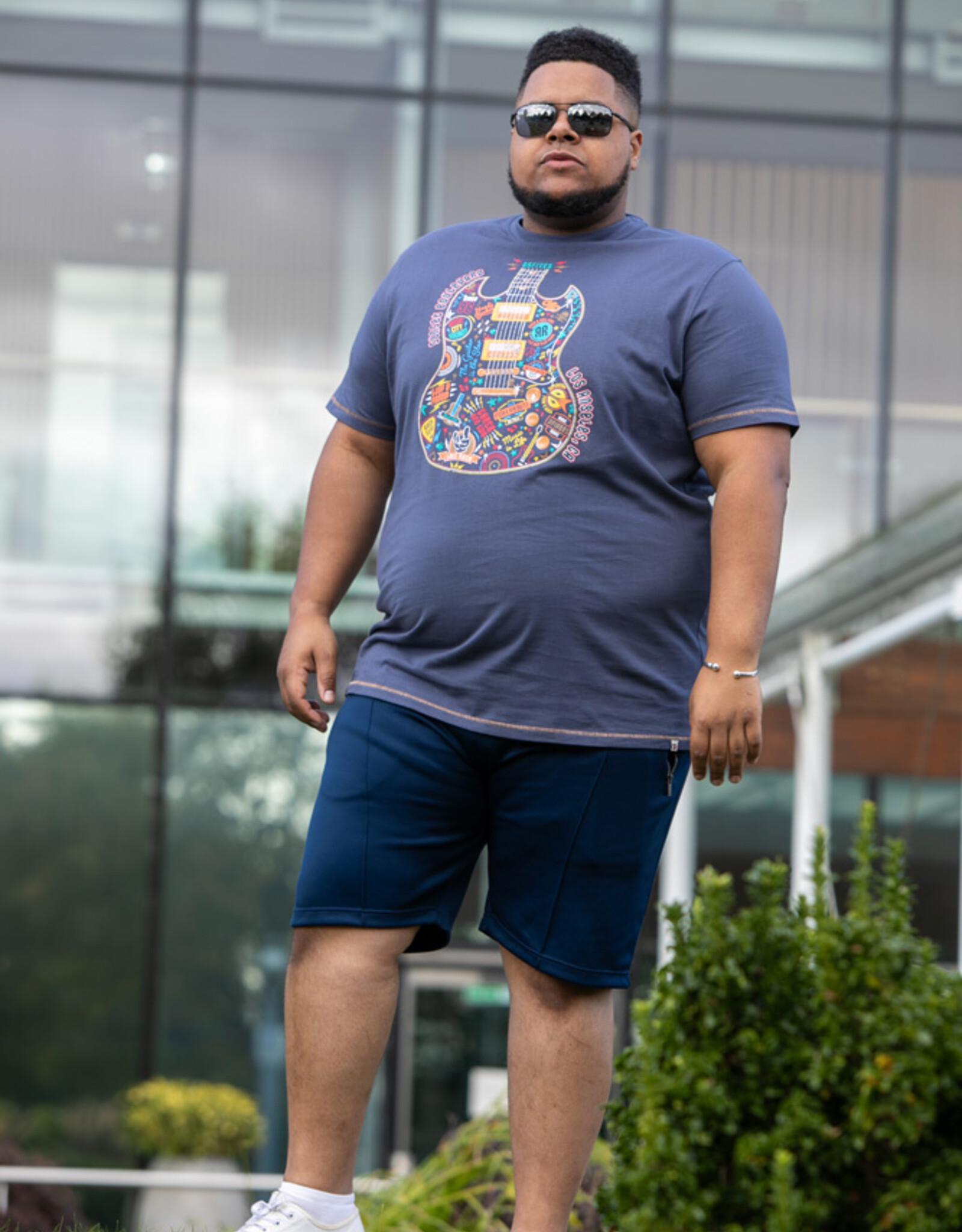 D-555 T-SHIRT STOCKPORT gitaar denim