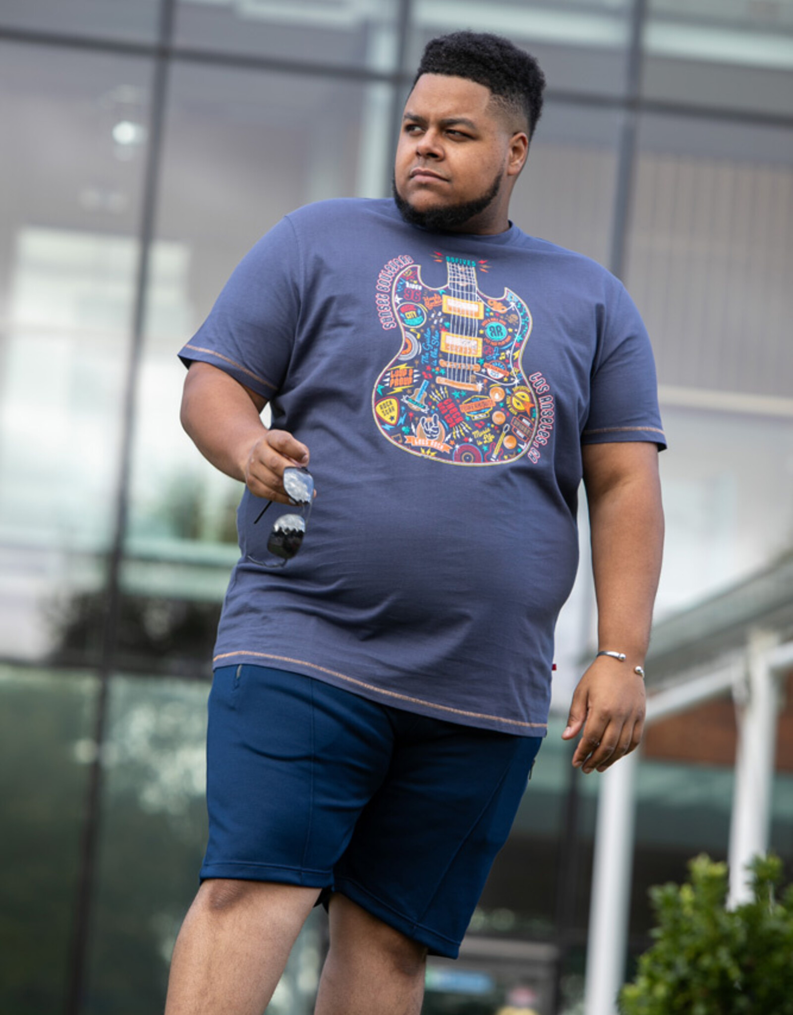 D-555 T-SHIRT STOCKPORT gitaar denim