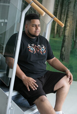 D-555 T-SHIRT Leamington tijgerogen zwart